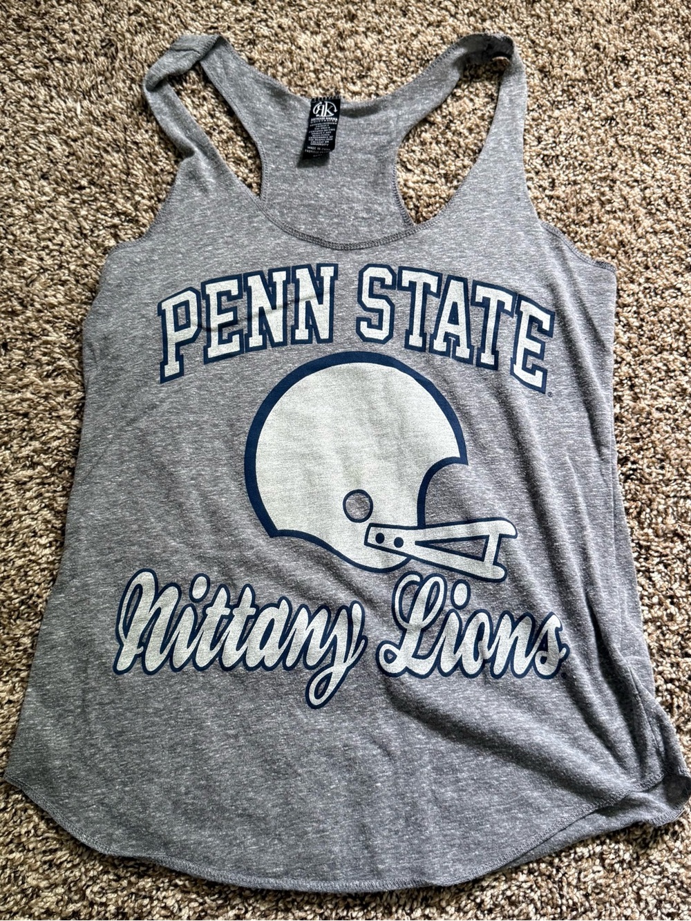 Recycled Karma Gray Penn State Nittany Lions Tank Top